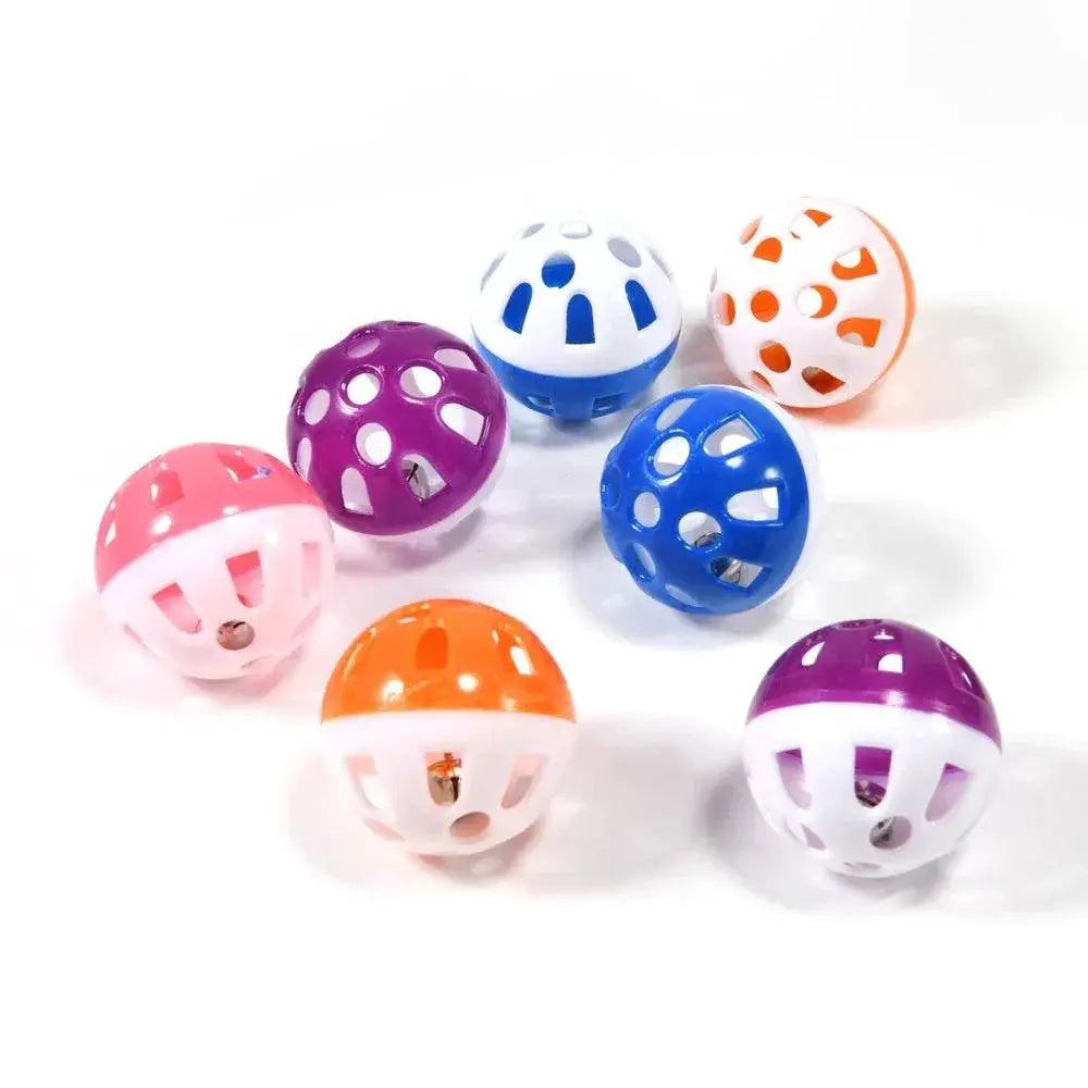 Colorful Rolling Bell Ball Bird Toy For Parakeet Play
