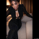 Sequin Maxi Dress for Women Evening Glam