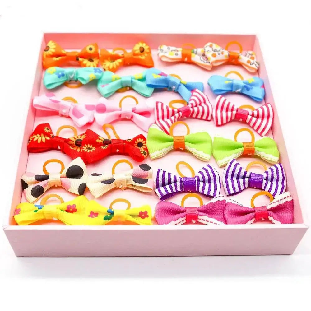 Colorful Small Dog Bows for Stylish Pups Hair Accessories