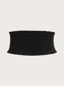 Colorful Triple Buckle Ruffles Belt for Stylish Waist Girdle