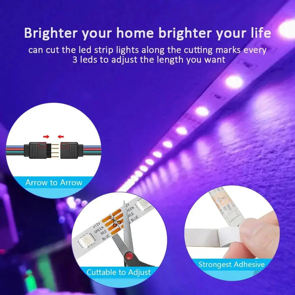 LED Strip Light With Music Sync Mood Lighting - OurLum.com