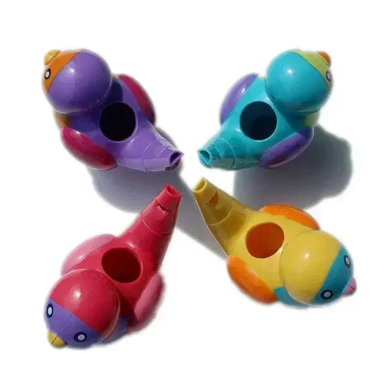 Coloured Drawing Water Bird Whistle Musical Toy For Kids