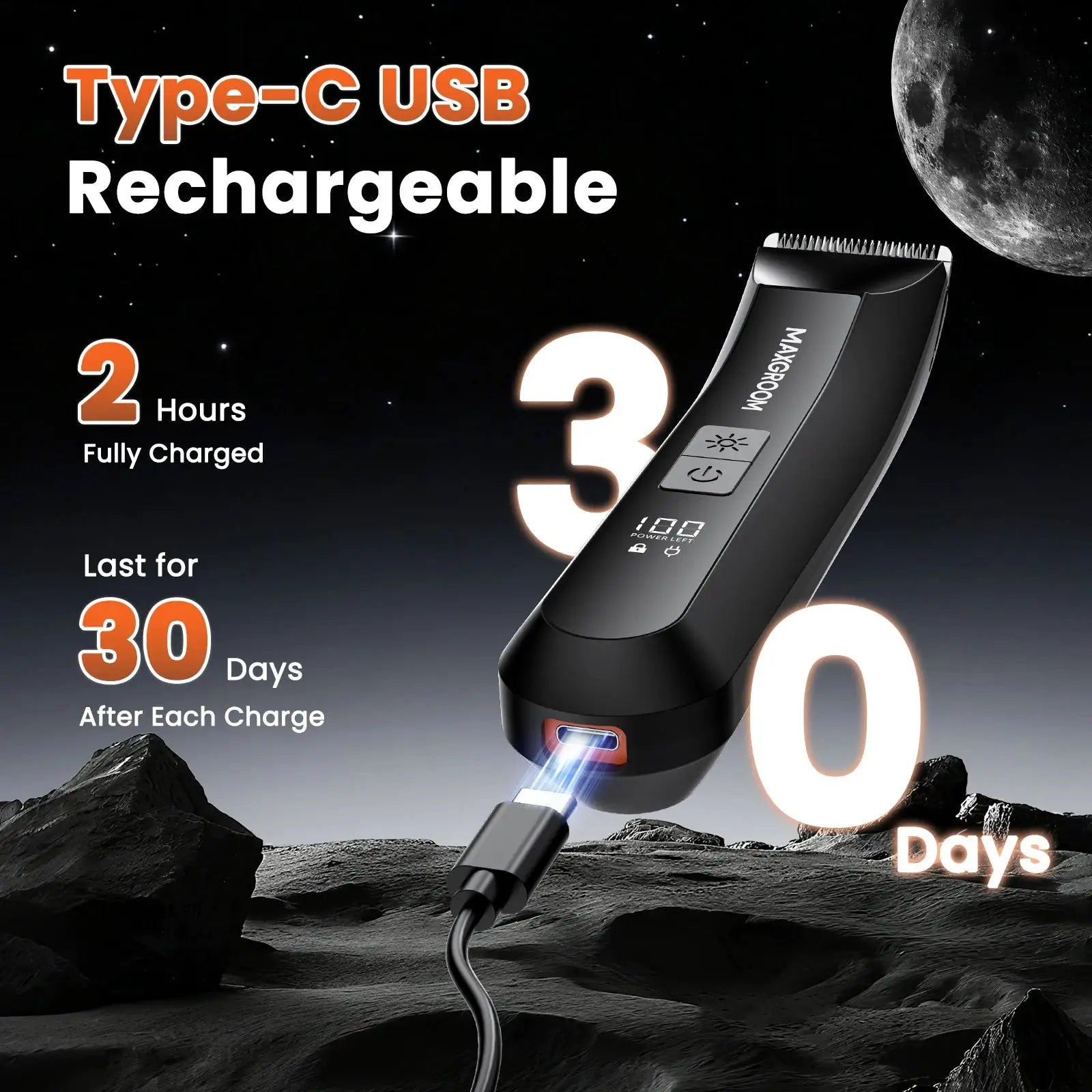 Comfortable Body Hair Trimmer for Men
