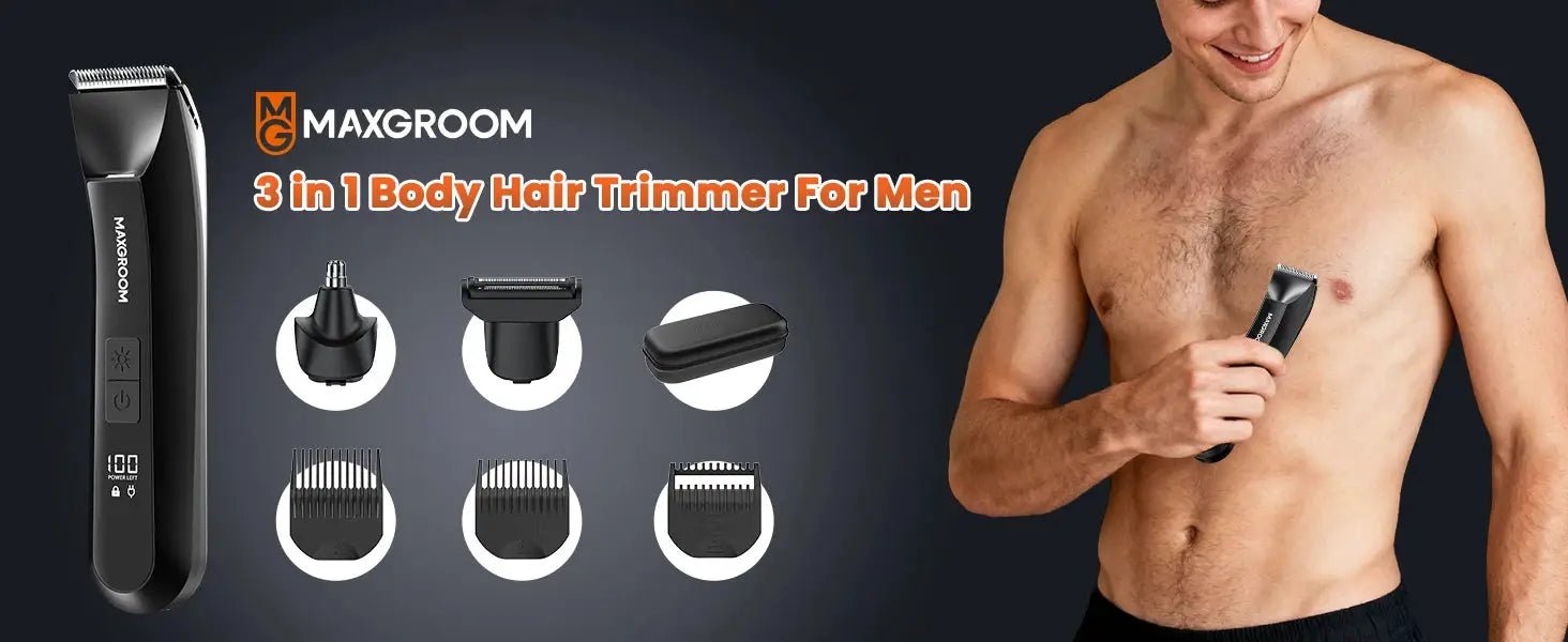 Comfortable Body Hair Trimmer for Men