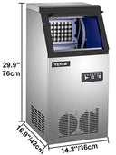 VEVOR 40KG 50KG 60KG 68KG 24H Commercial Ice Maker Machine