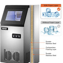 VEVOR 40KG 50KG 60KG 68KG 24H Commercial Ice Maker Machine