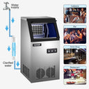 VEVOR 40KG 50KG 60KG 68KG 24H Commercial Ice Maker Machine