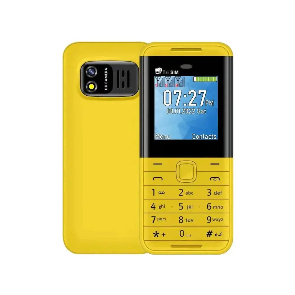 Compact 3 SIM Mini Mobile Phone With Auto Call Recorder