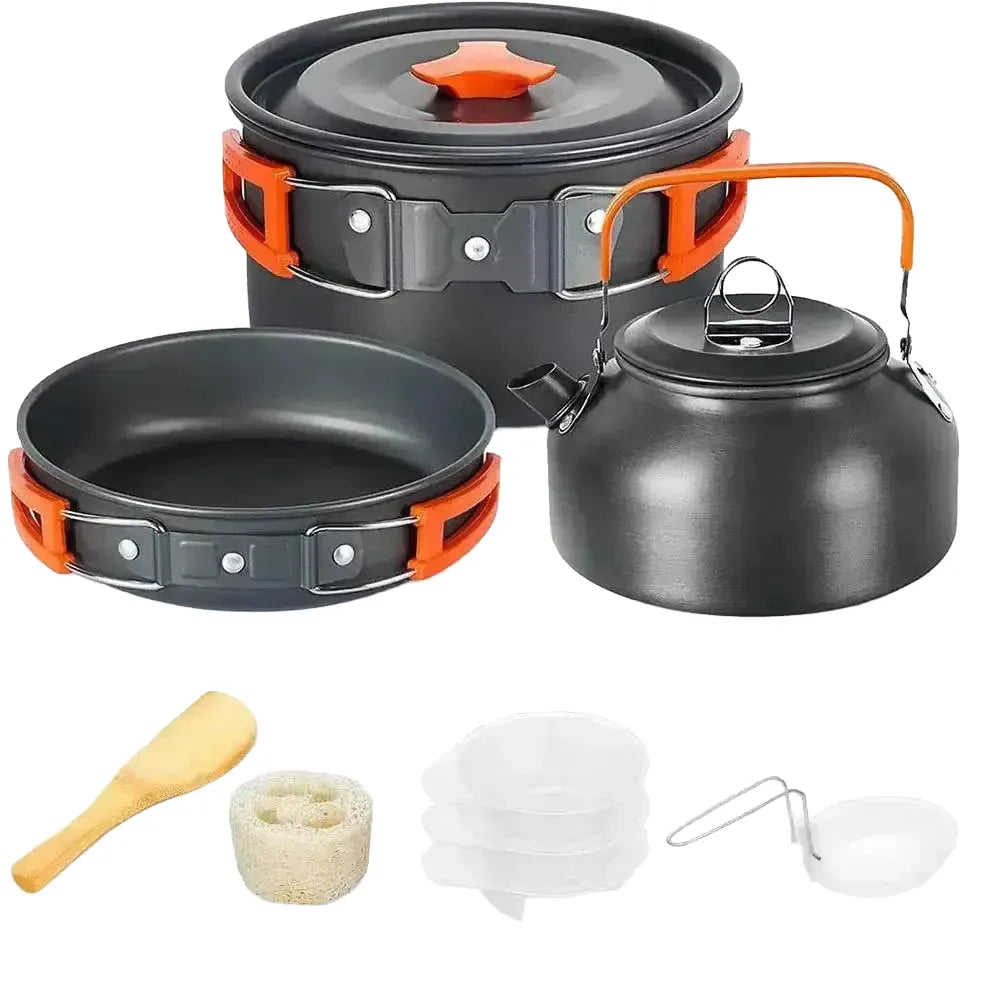 Durable Camping Cookware Set Outdoors — Set 1