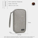 Compact Electronics Organizer Bag for Travel Oxford Cloth