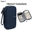 Compact Electronics Organizer Bag for Travel Oxford Cloth