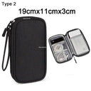 Compact Electronics Organizer Bag for Travel Oxford Cloth