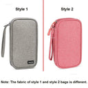 Compact Electronics Organizer Bag for Travel Oxford Cloth