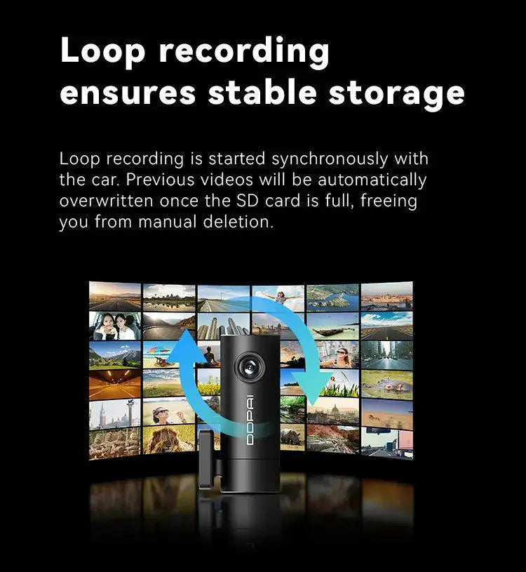 Compact HD Car Dash Cam With Night Vision And WiFi