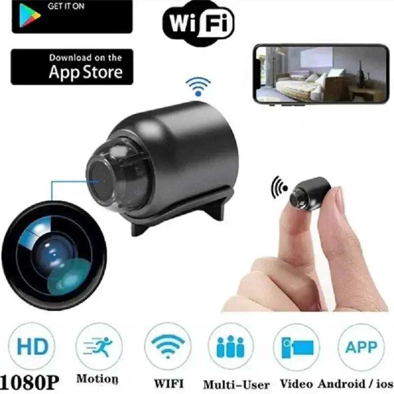 Compact HD WiFi Security Camera With Night Vision Audio