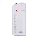 Compact USB AA Battery Power Bank Emergency Charger White
