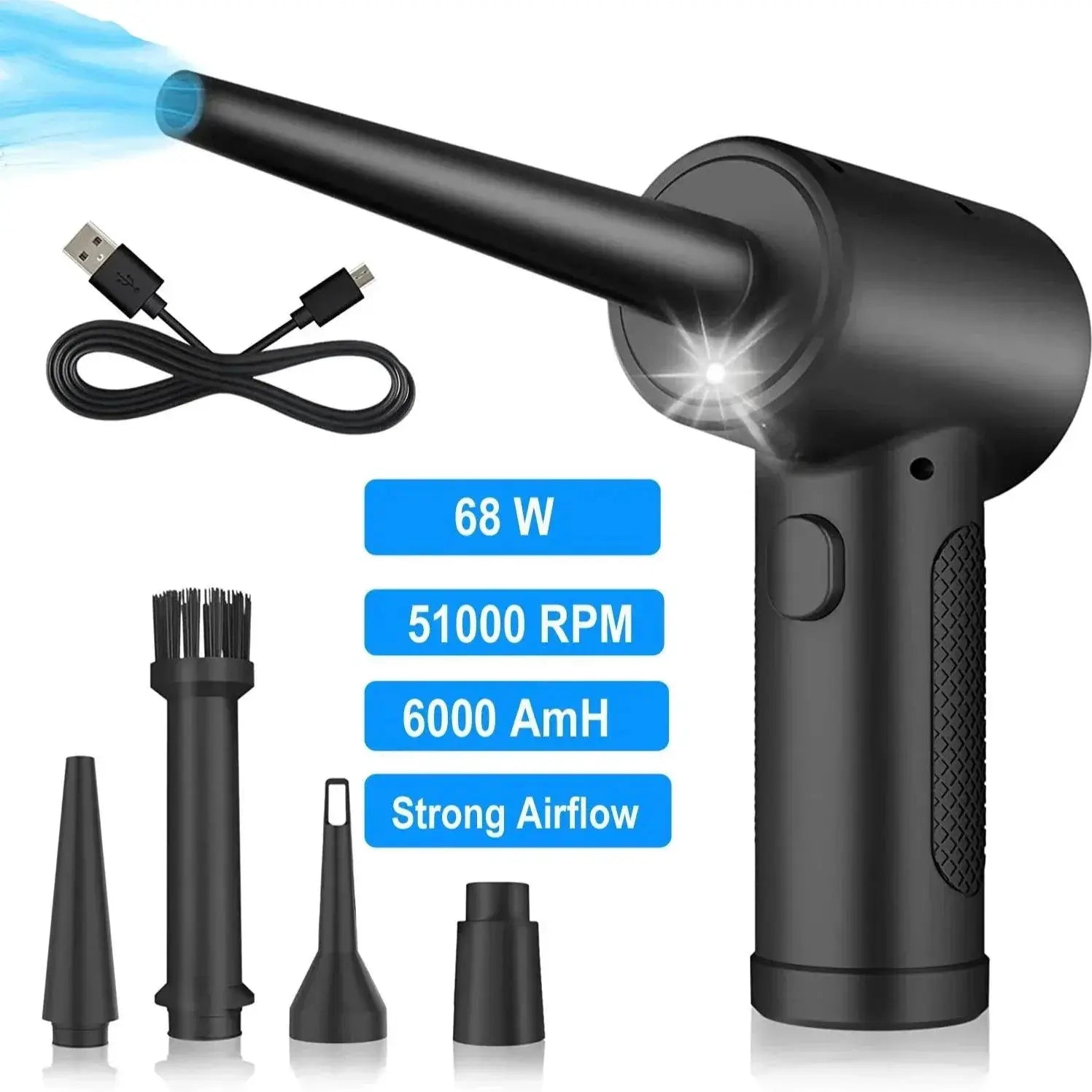 Compressed Air Duster For Computer Keyboard PC Car Cleaning
