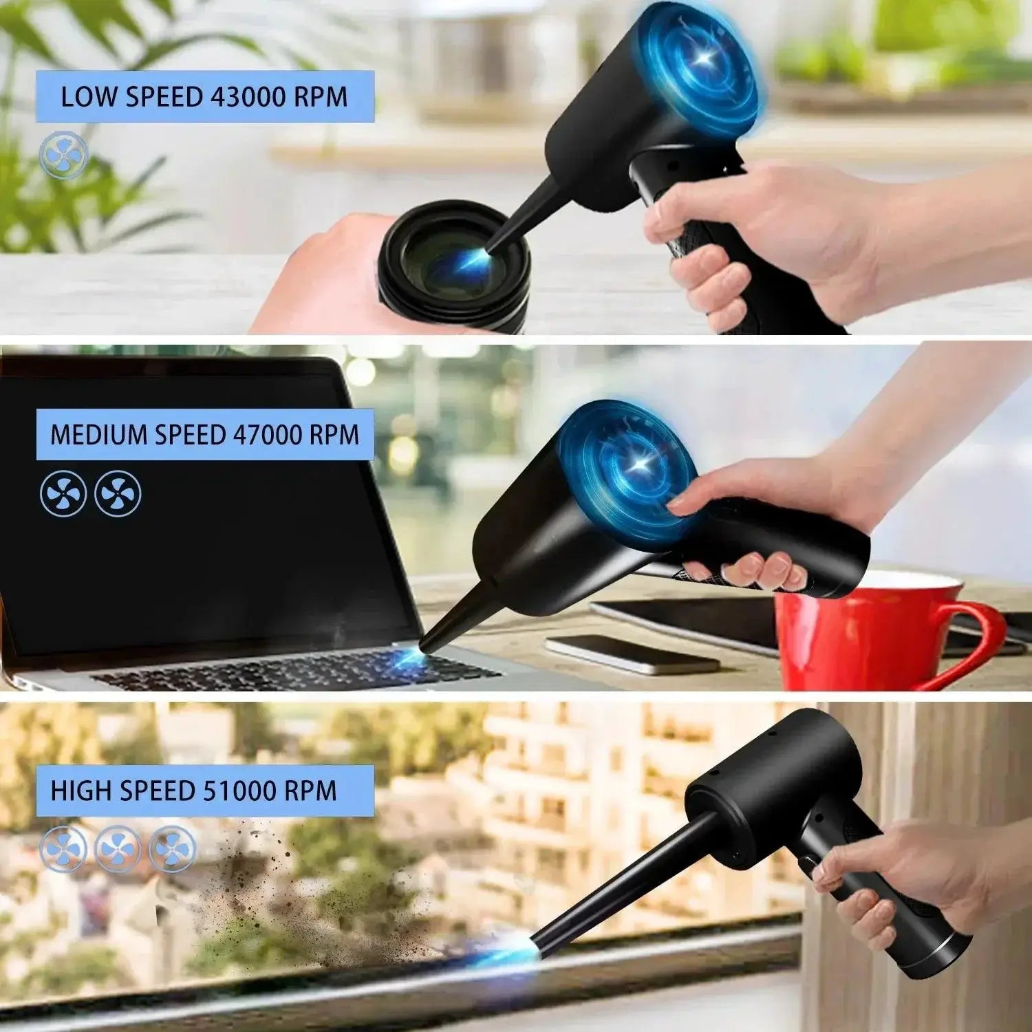 Compressed Air Duster For Computer Keyboard PC Car Cleaning