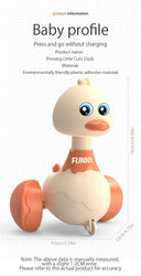Baby Duck Toy Battery Free Press and Go