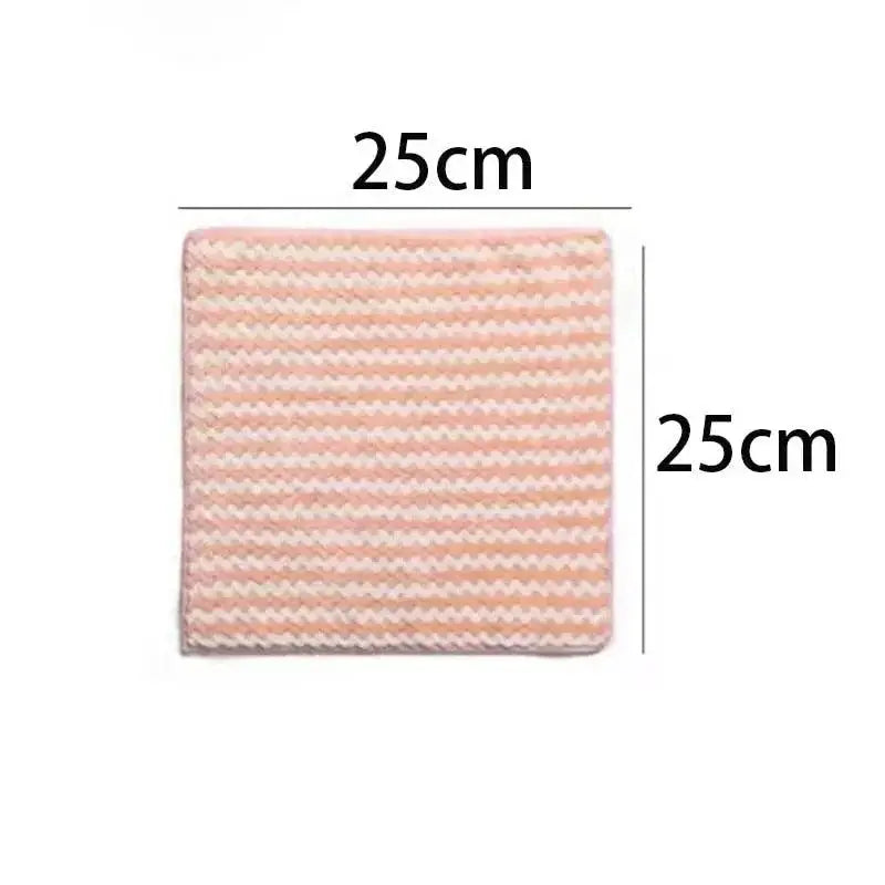 Coral Fleece Kitchen Cloths Oil Resistant Absorbent