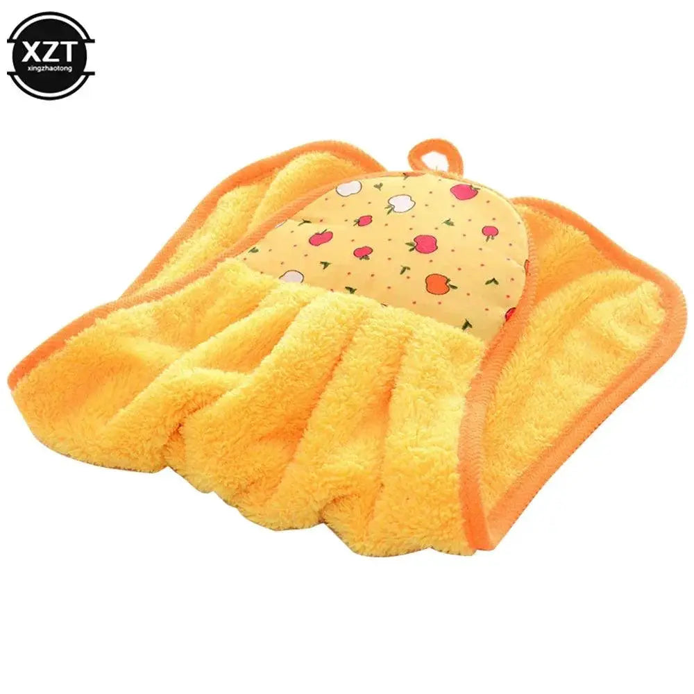 Coral Velvet Hand Towel Microfiber Cloth Soft Absorbent