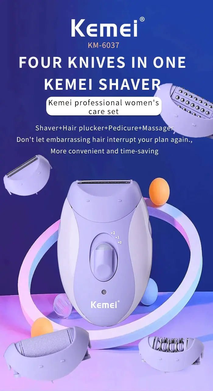Cordless 4in1 Epilator Kit for Women