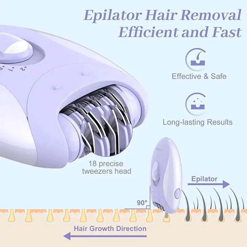 Cordless 4in1 Epilator Kit for Women
