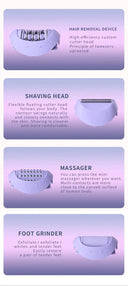 Cordless 4in1 Epilator Kit for Women