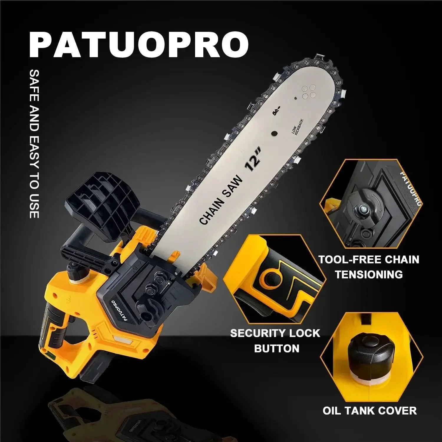 Cordless Brushless Chainsaw for Makita 18V Battery Power