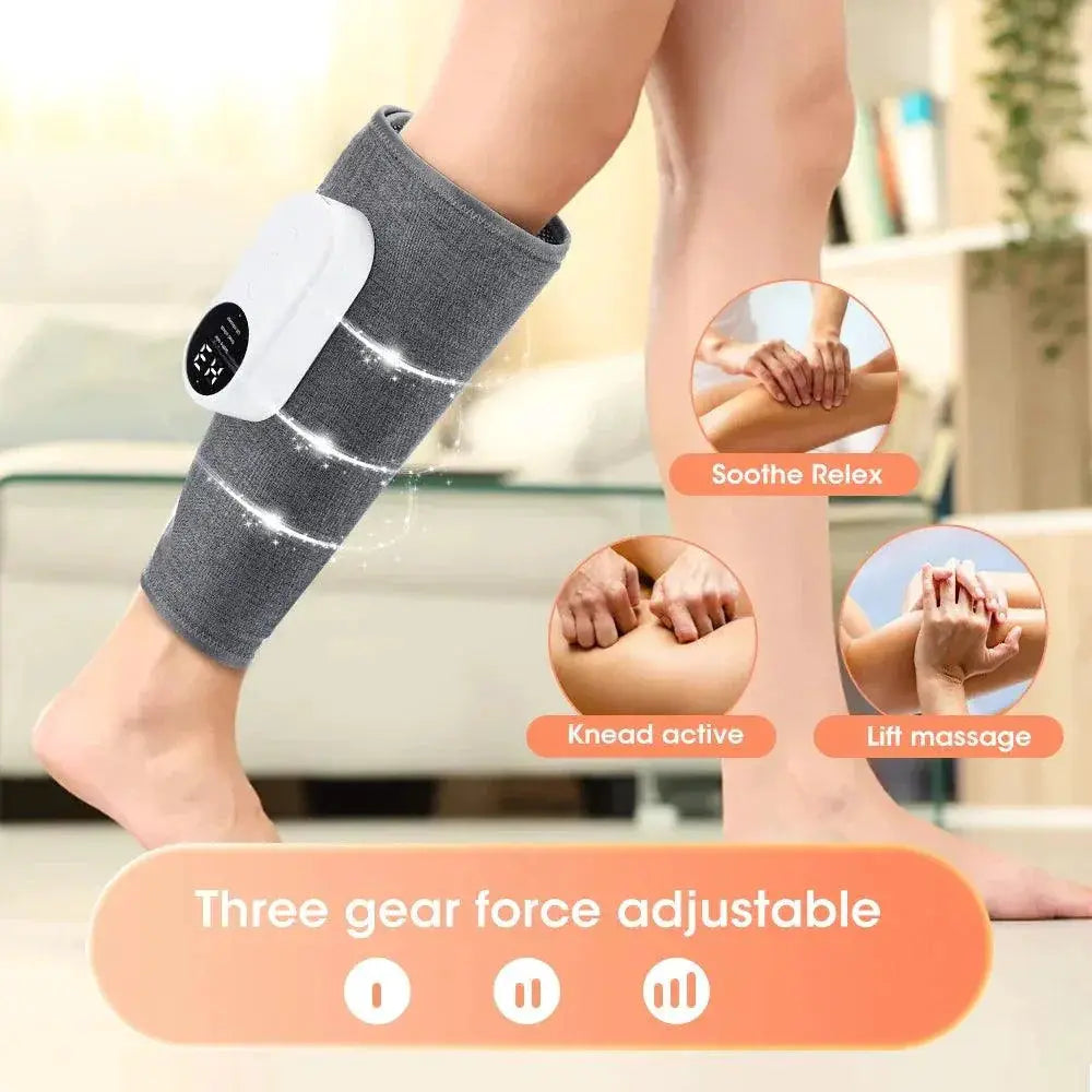 Cordless Leg Massager With Air Compression And Heat Therapy