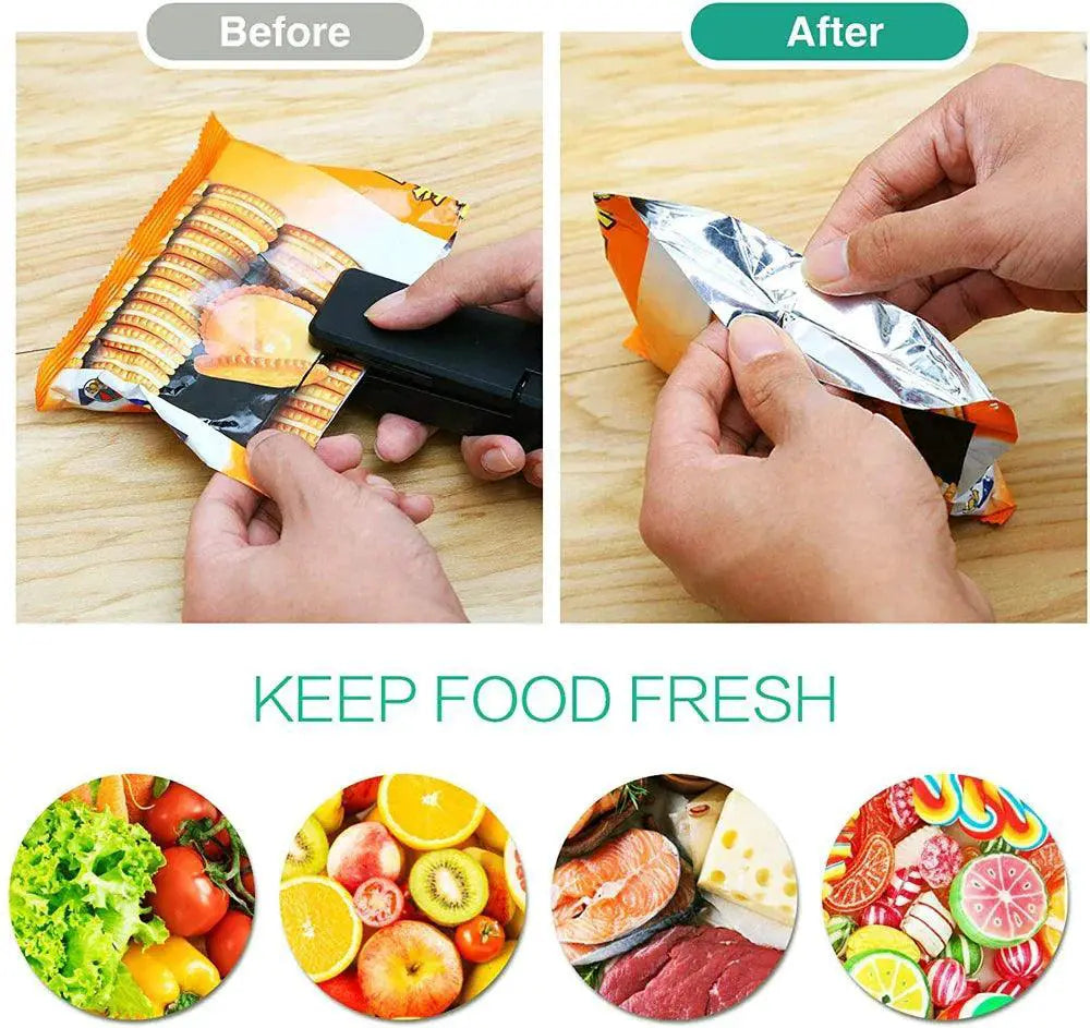 Cordless Mini Bag Sealer Portable Eco Friendly Kitchen Tool