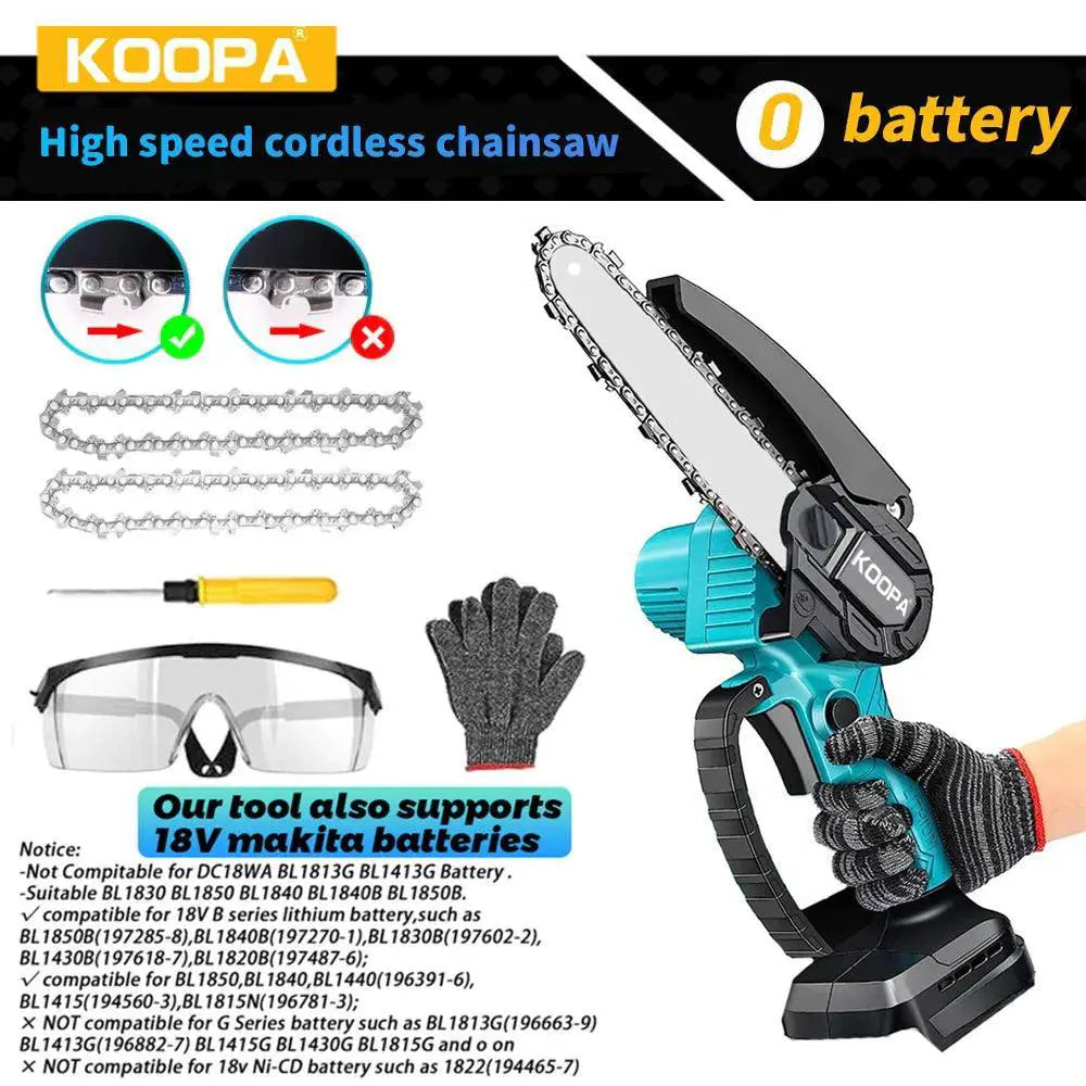 Cordless Mini Chainsaw With Battery Easy To Use -  product image