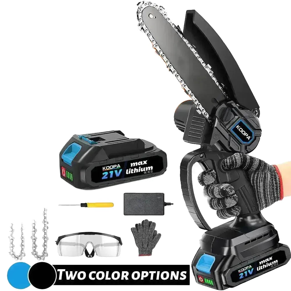 Cordless Mini Chainsaw With Battery Easy To Use - Blue 1x2.0Ah battery EU product image