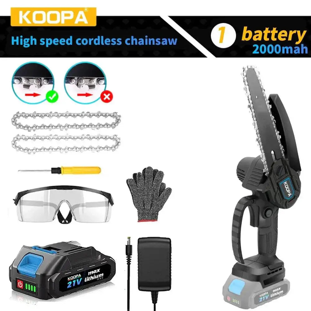 Cordless Mini Chainsaw With Battery Easy To Use -  product image