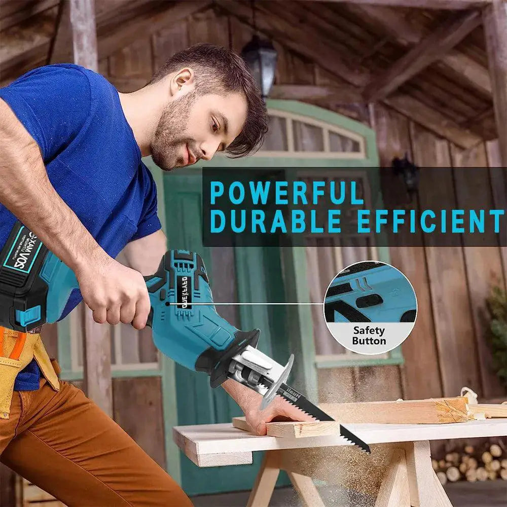 Cordless Reciprocating Saw Adjustable Speed Power Tool Kit