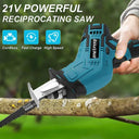 Cordless Reciprocating Saw Adjustable Speed Power Tool Kit