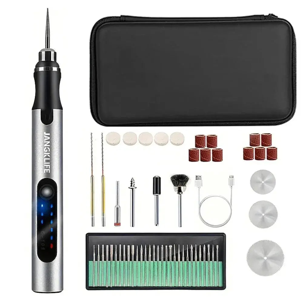 Cordless USB Rotary Tool Kit For Woodworking And Engraving