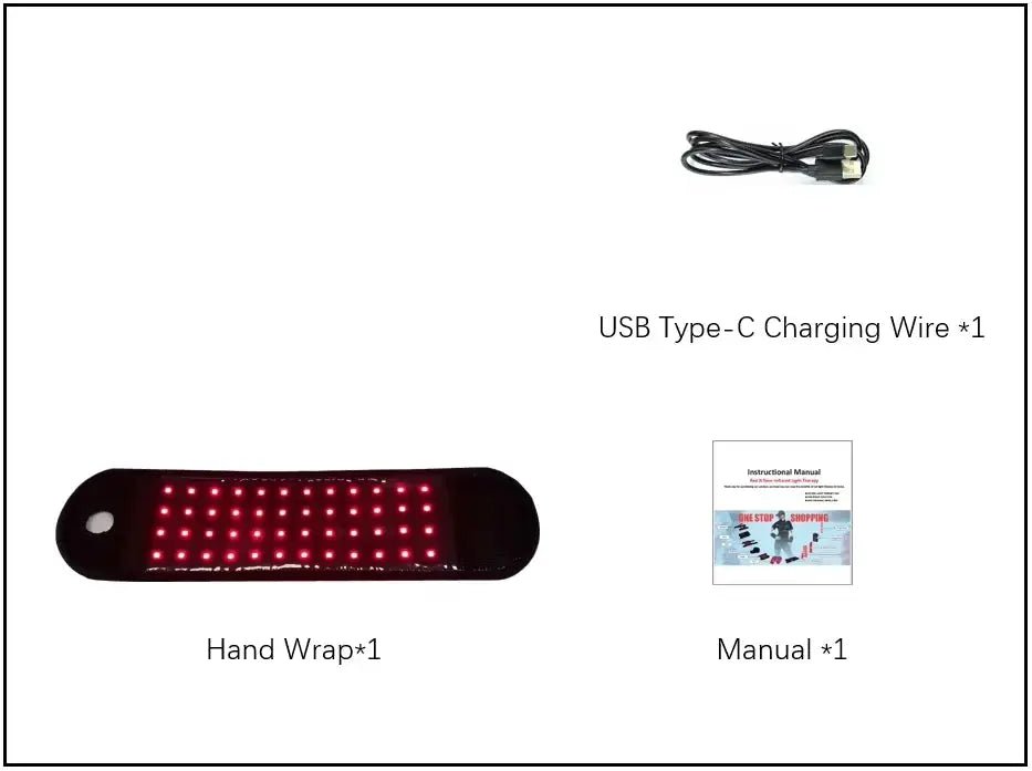 Cordless Wrist Wrap Red Light Therapy