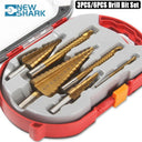 Core Hole Opener Titanium Step Drill Bit Set Portable Efficient