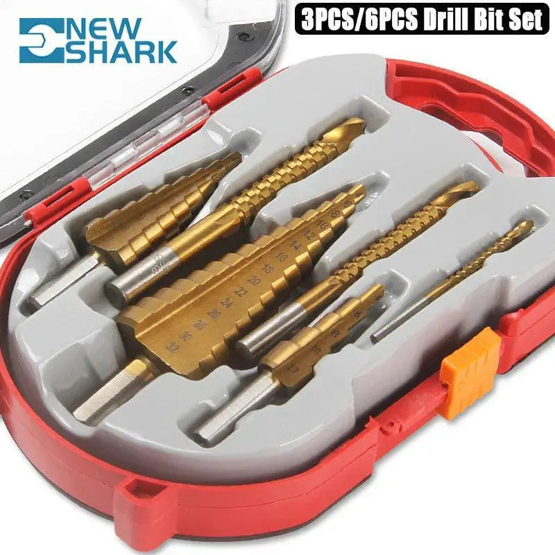 Titanium Step Drill Bit Set Portable Core Hole Opener
