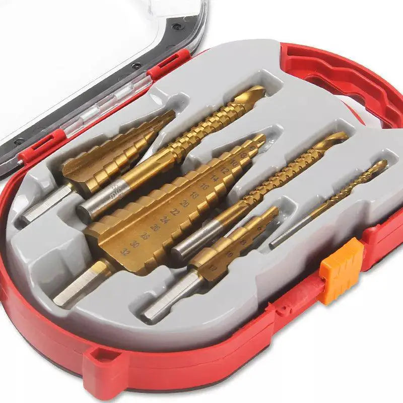 Titanium Step Drill Bit Set Portable Core Hole Opener
