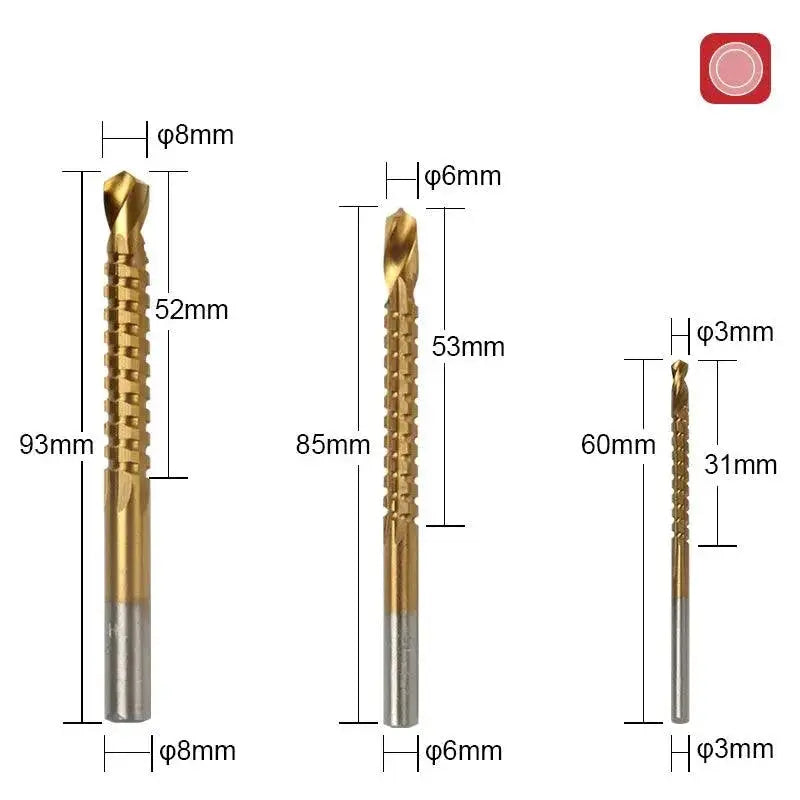 Titanium Step Drill Bit Set Portable Core Hole Opener