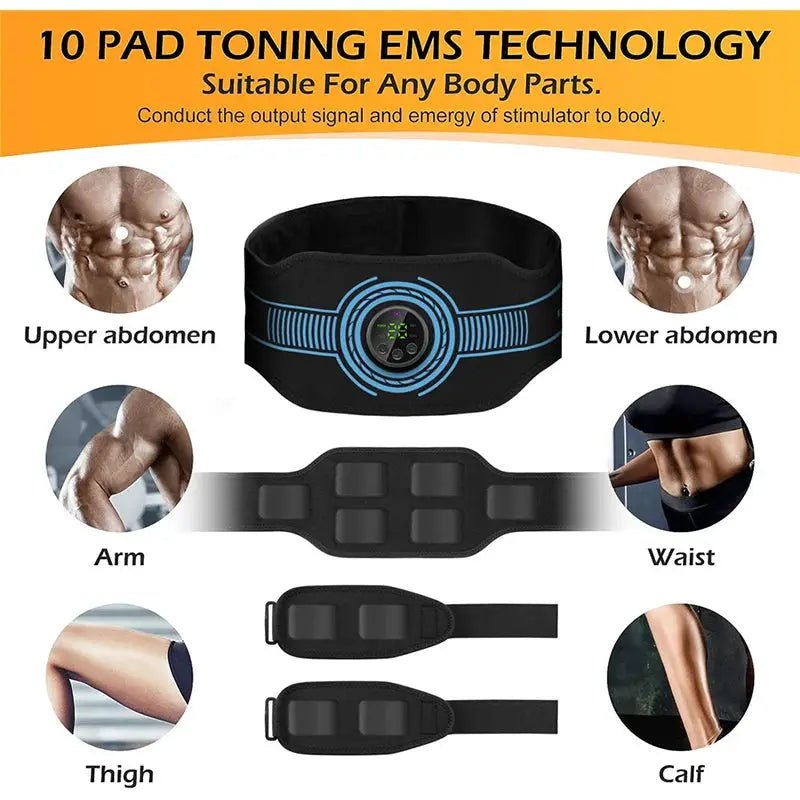 Core Tone EMS Ab Belt for Home Fitness
