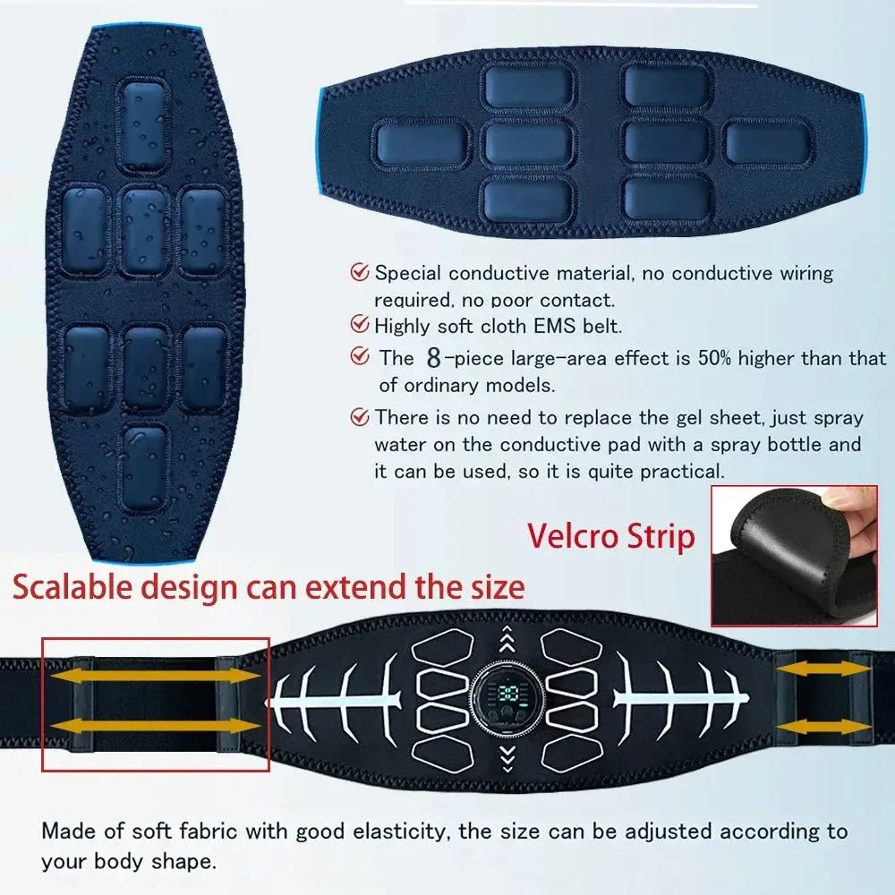 Core Toning Ems Abdominal Belt for Home