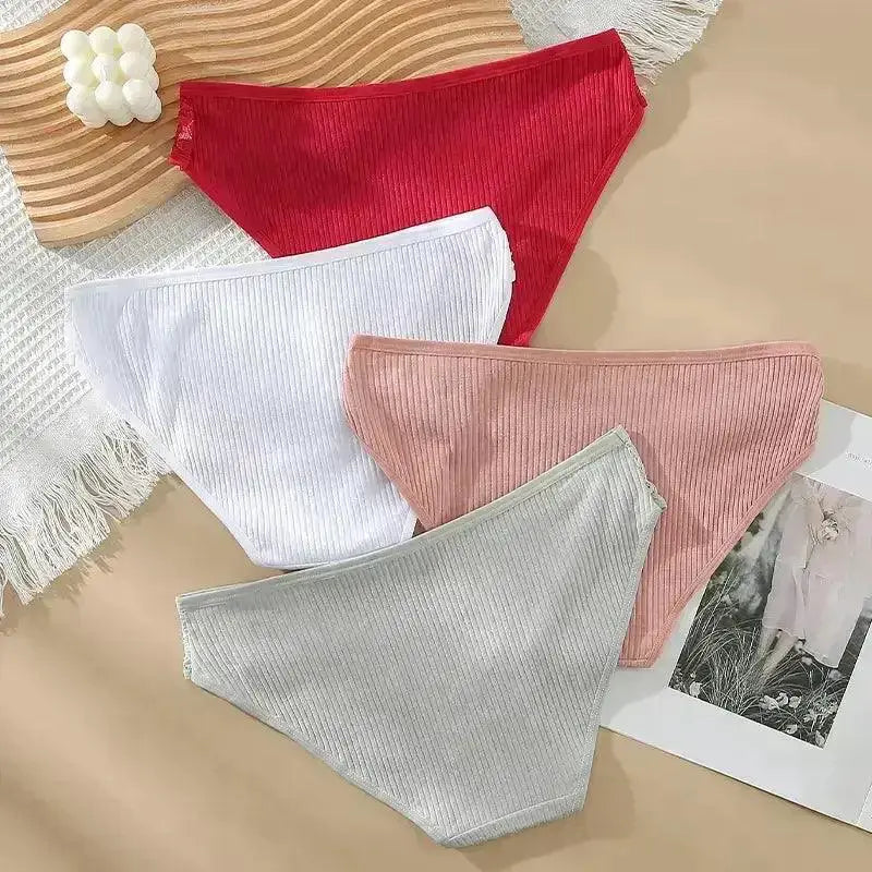 Cotton Panty Set Soft Low Rise Briefs Women Comfort Pack