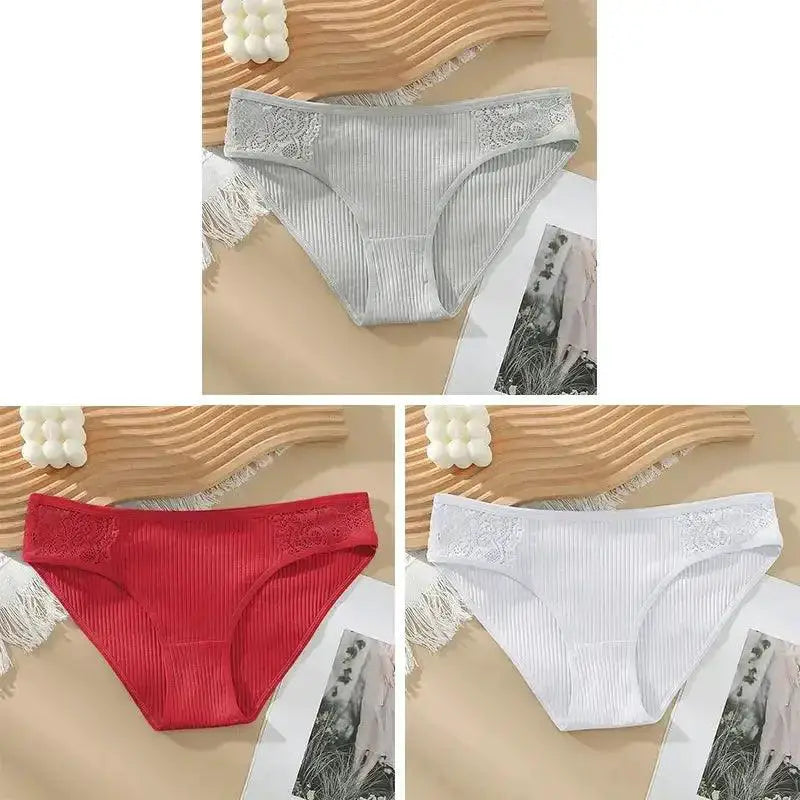 Cotton Panty Set Soft Low Rise Briefs Women Comfort Pack