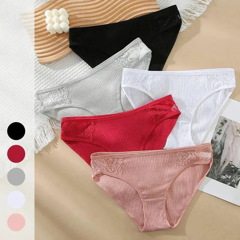 Cotton Panty Set Soft Low Rise Briefs Women Comfort Pack
