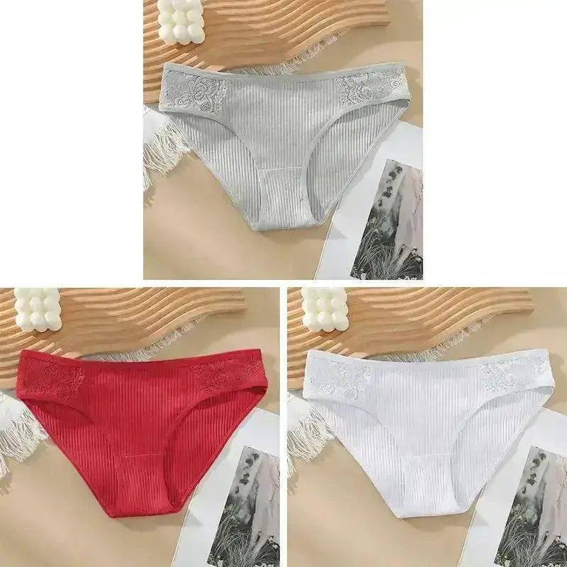 Cotton Panty Set Soft Low Rise Briefs Women Comfort Pack