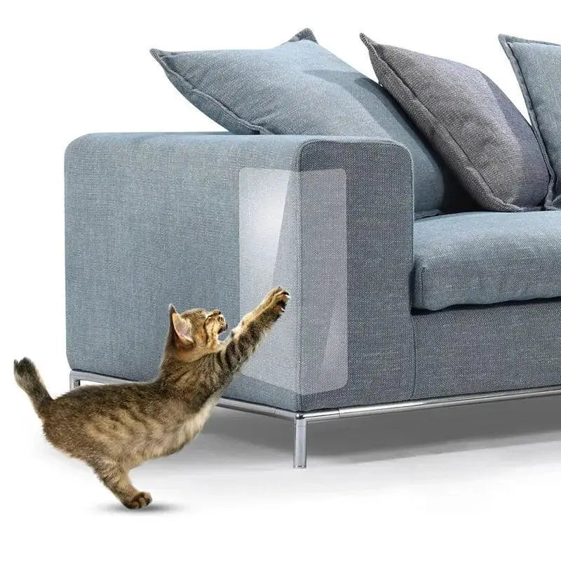 Couch Cat Scratch Guards Transparent Paw Design For Sofa