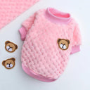 Cozy Bear Embroidered Dog Vest For Stylish Small Dogs